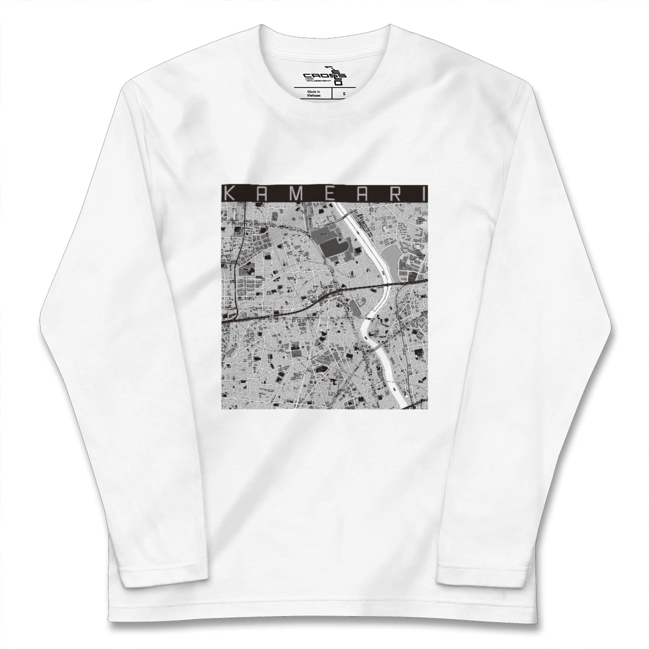 【亀有(東京都)】地図柄ロングスリーブTシャツ