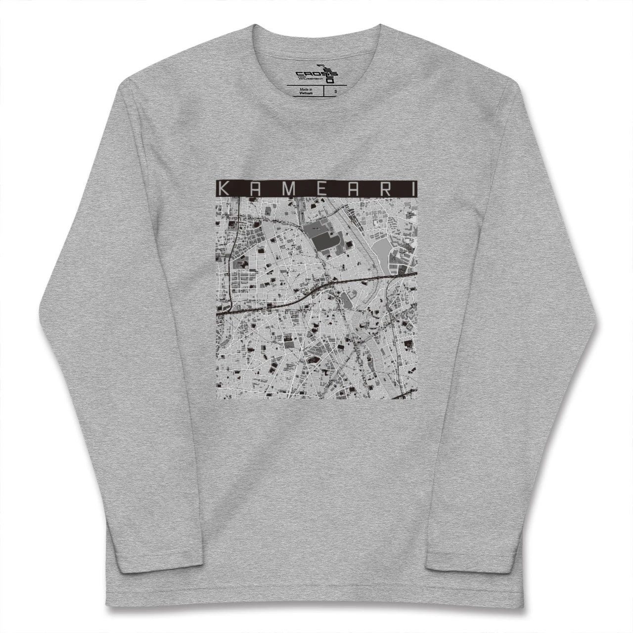 【亀有(東京都)】地図柄ロングスリーブTシャツ