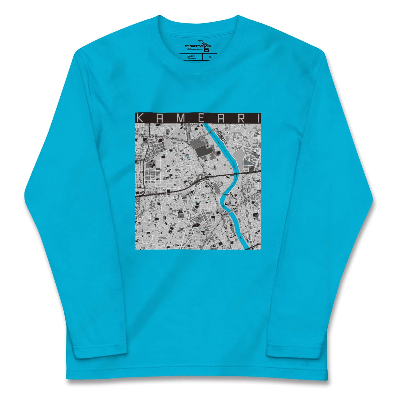 【亀有(東京都)】地図柄ロングスリーブTシャツ