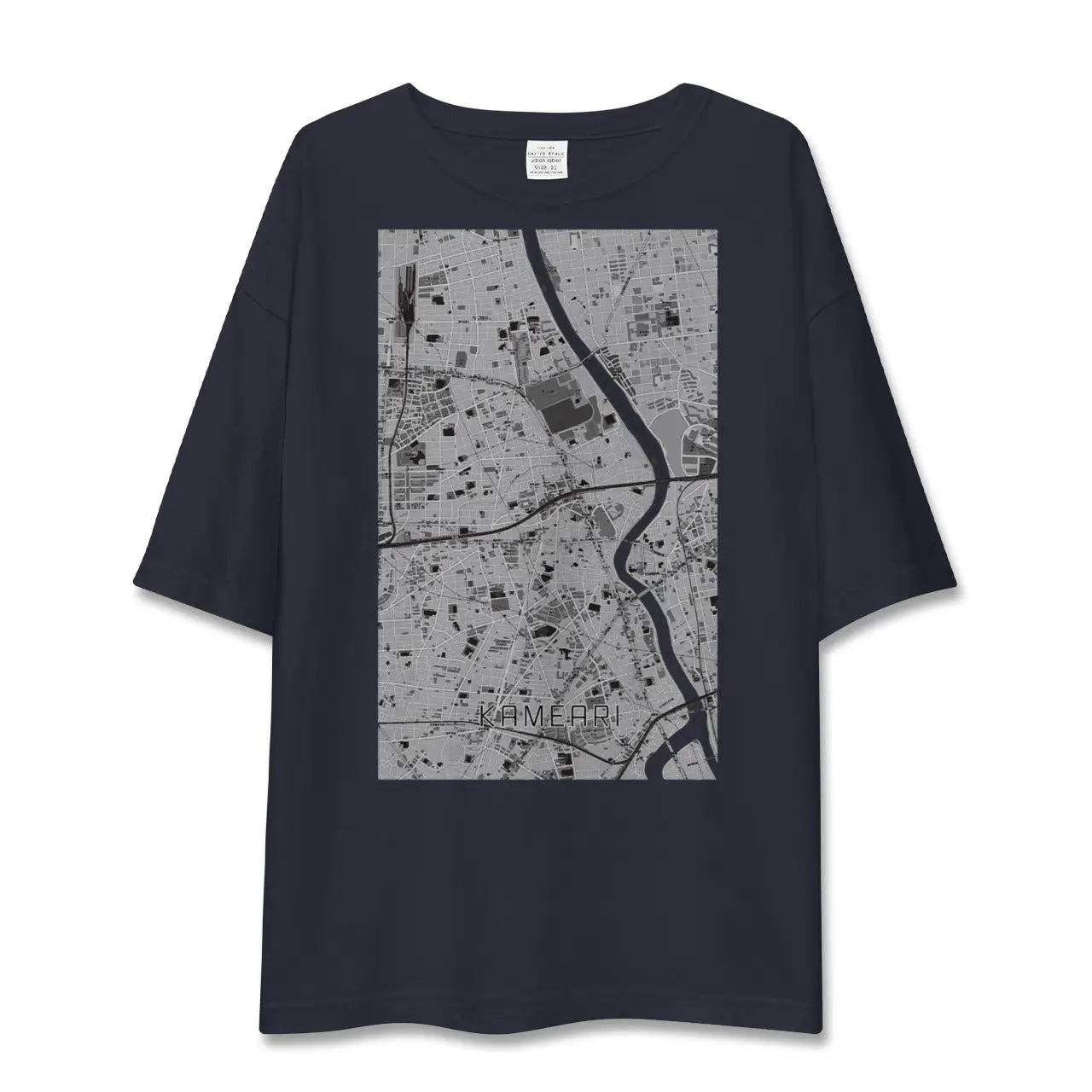 【亀有(東京都)】地図柄ビッグシルエットTシャツ