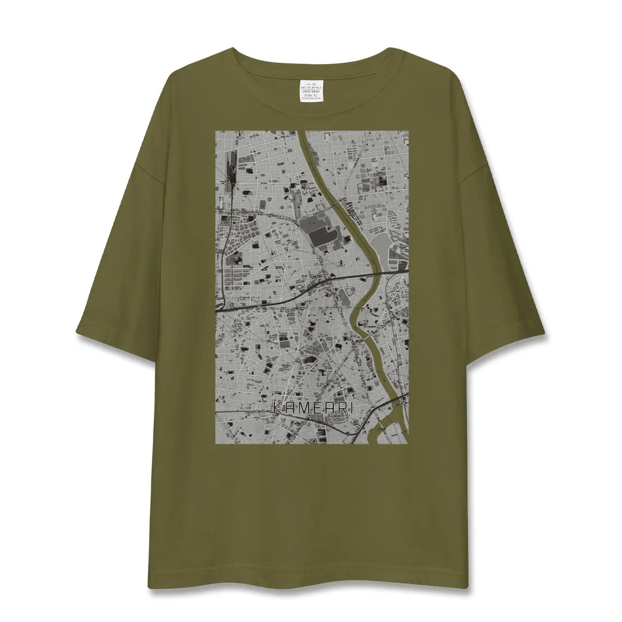 【亀有(東京都)】地図柄ビッグシルエットTシャツ