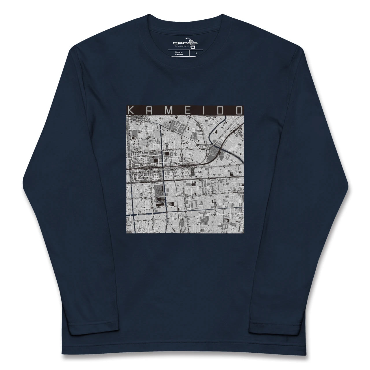 【亀戸(東京都)】地図柄ロングスリーブTシャツ