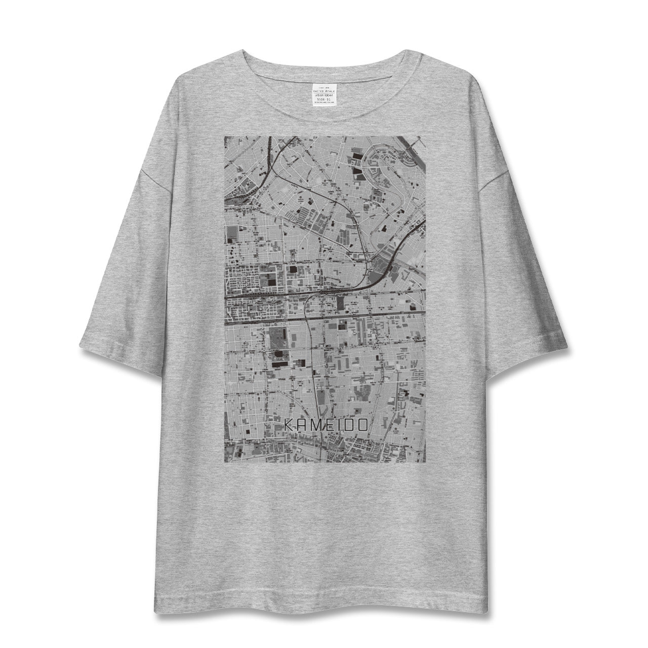 【亀戸(東京都)】地図柄ビッグシルエットTシャツ