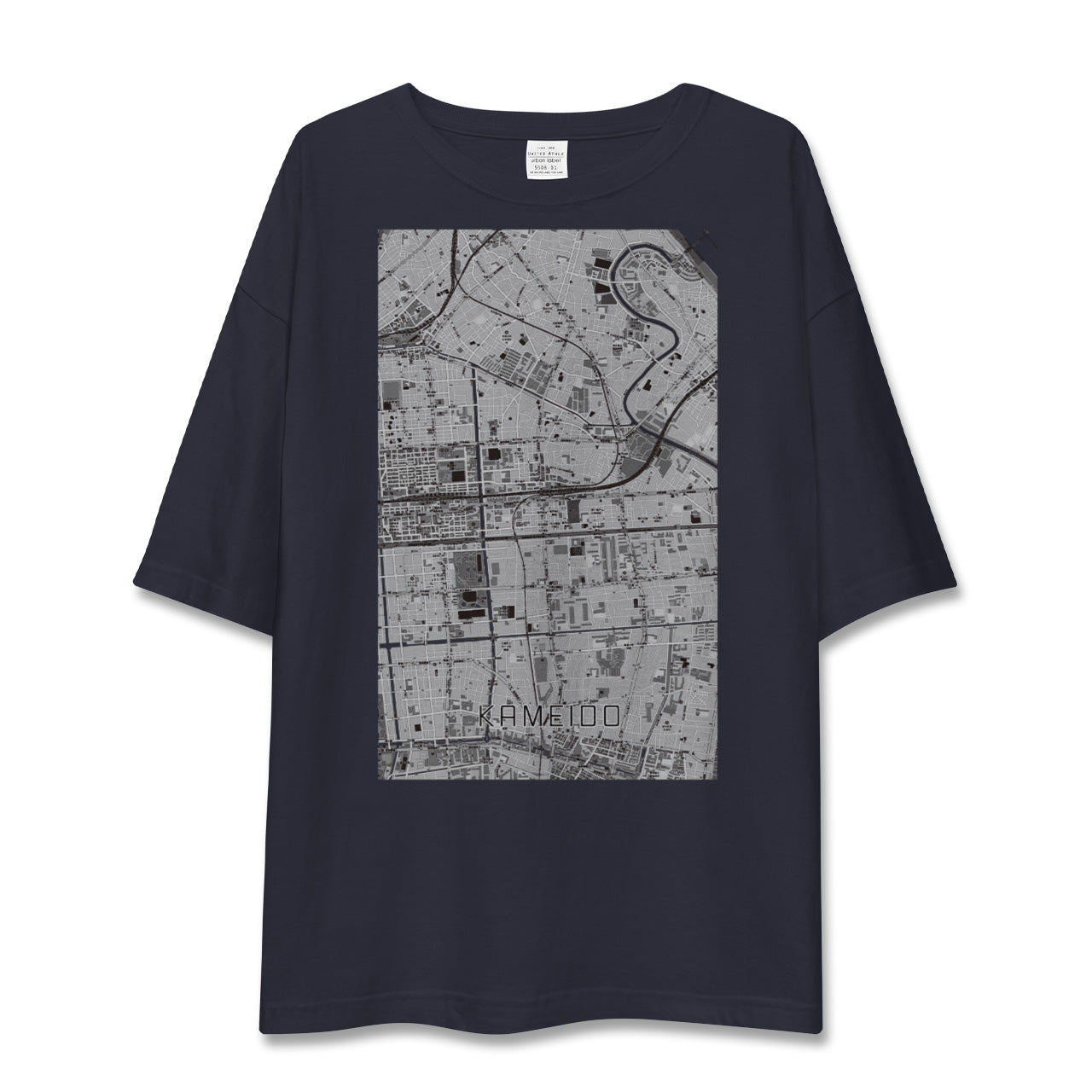 【亀戸(東京都)】地図柄ビッグシルエットTシャツ