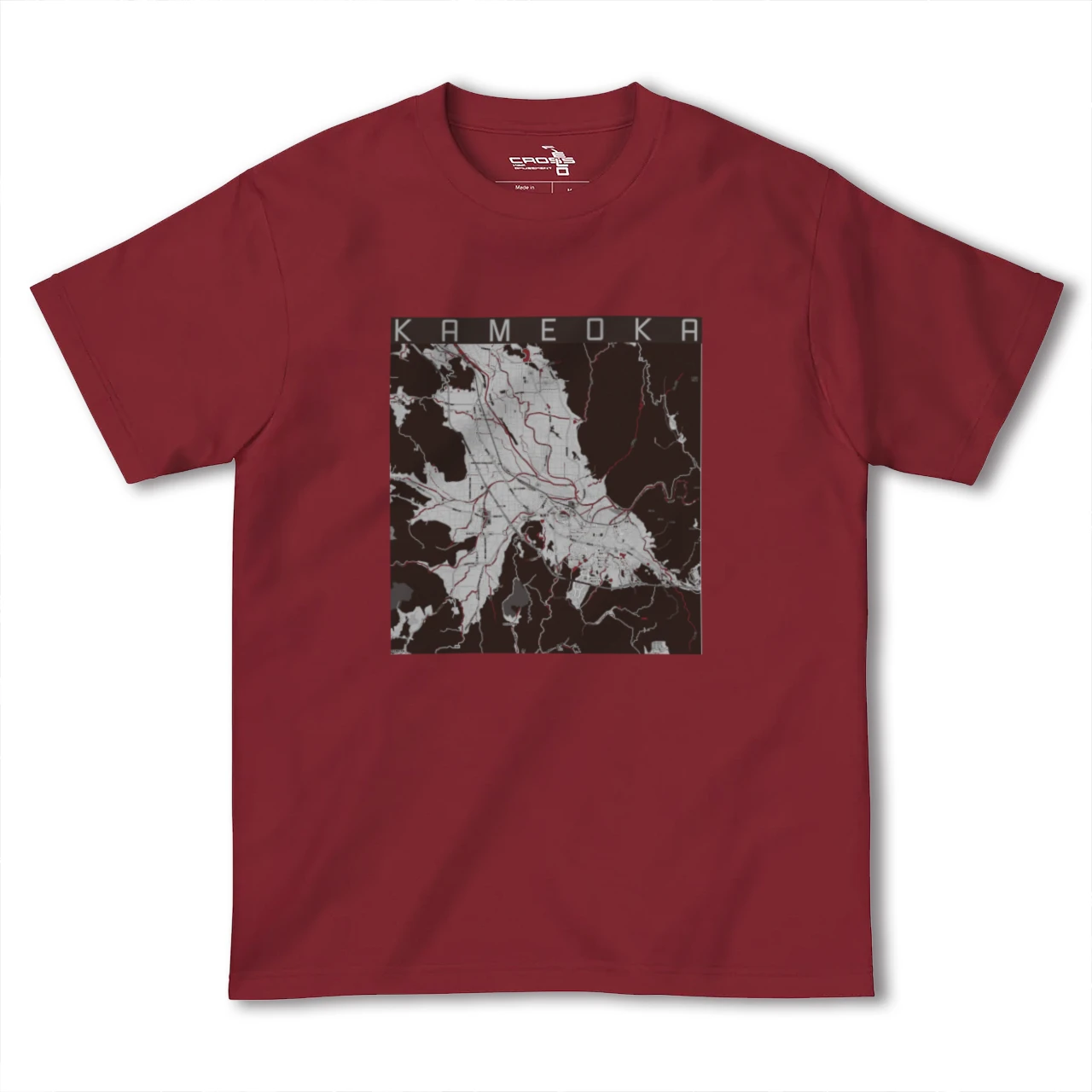 【亀岡(京都府)】地図柄ヘビーウェイトTシャツ