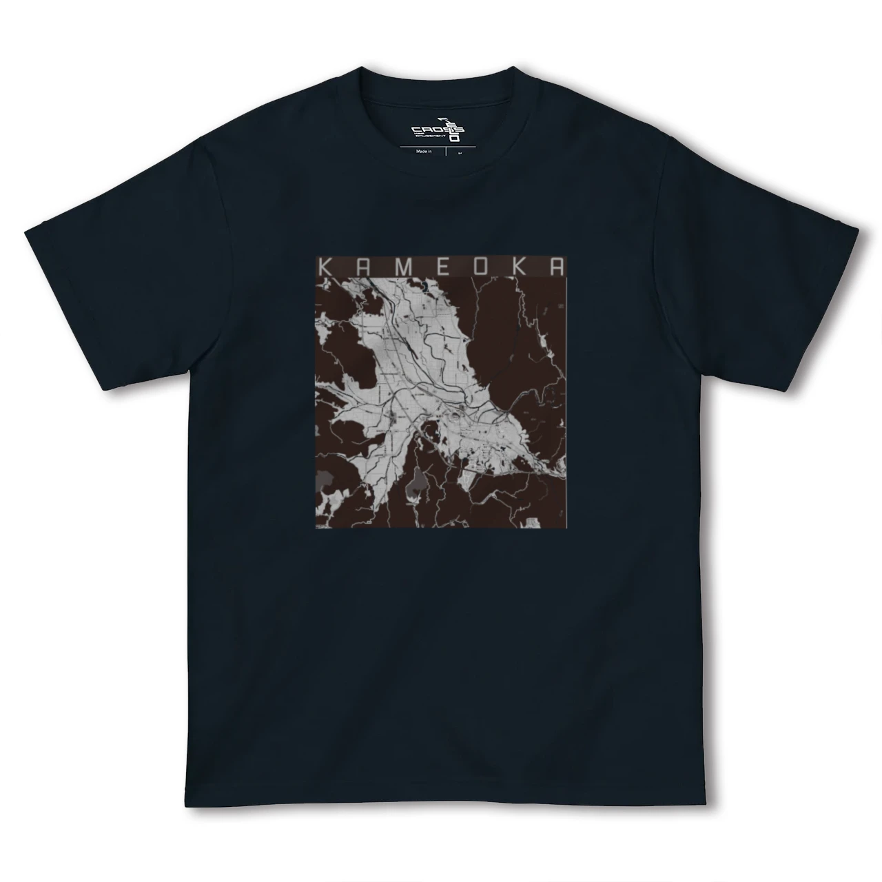 【亀岡(京都府)】地図柄ヘビーウェイトTシャツ