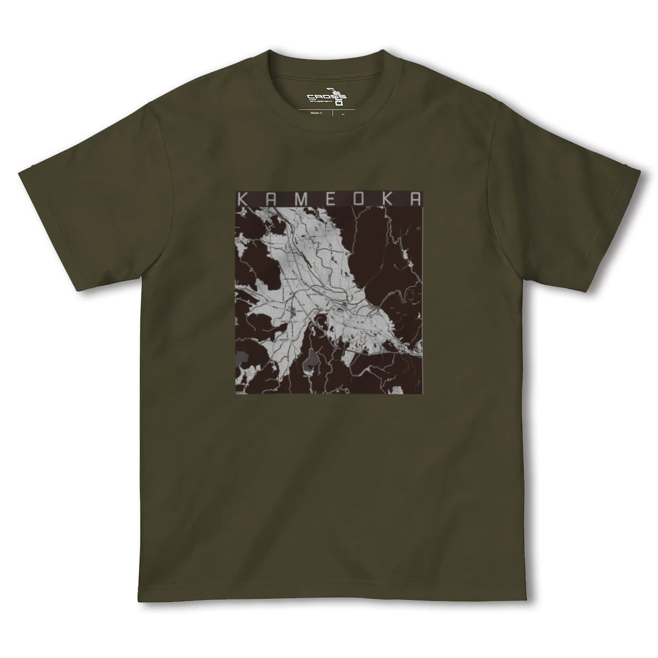 【亀岡(京都府)】地図柄ヘビーウェイトTシャツ