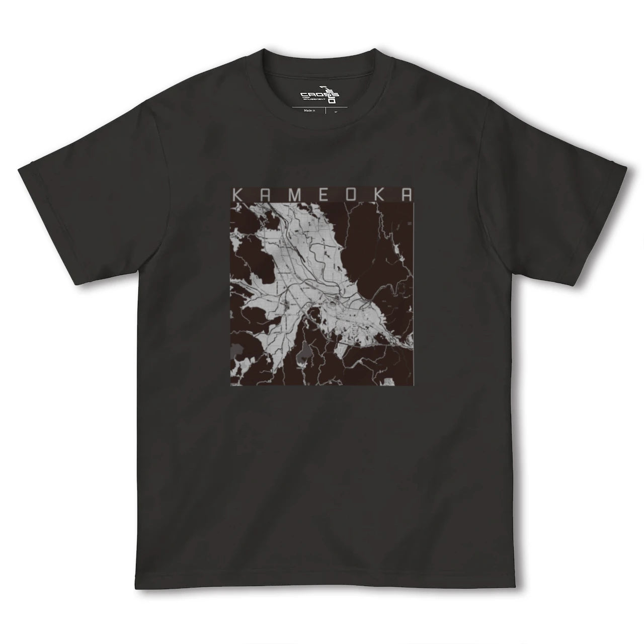 【亀岡(京都府)】地図柄ヘビーウェイトTシャツ