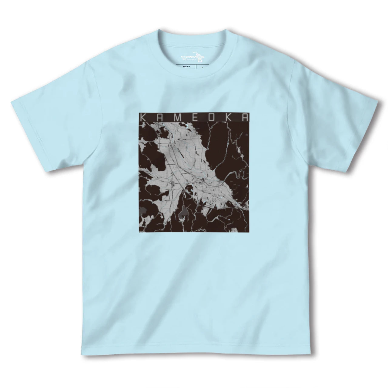 【亀岡(京都府)】地図柄ヘビーウェイトTシャツ