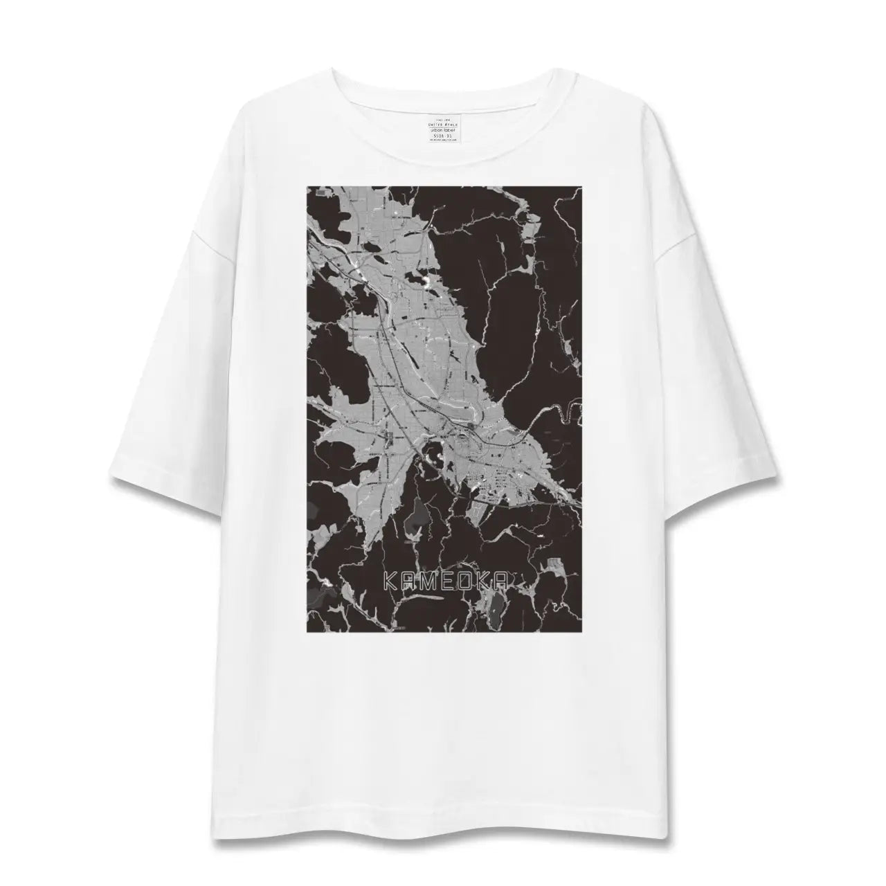 【亀岡(京都府)】地図柄ビッグシルエットTシャツ