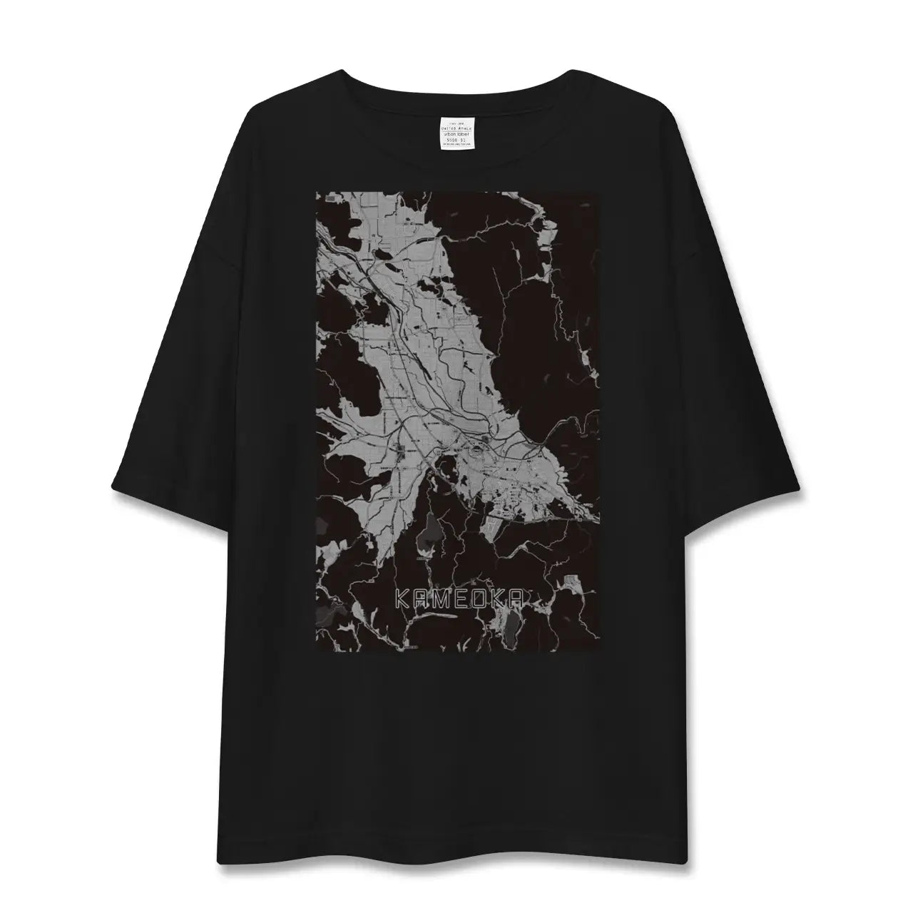 【亀岡(京都府)】地図柄ビッグシルエットTシャツ