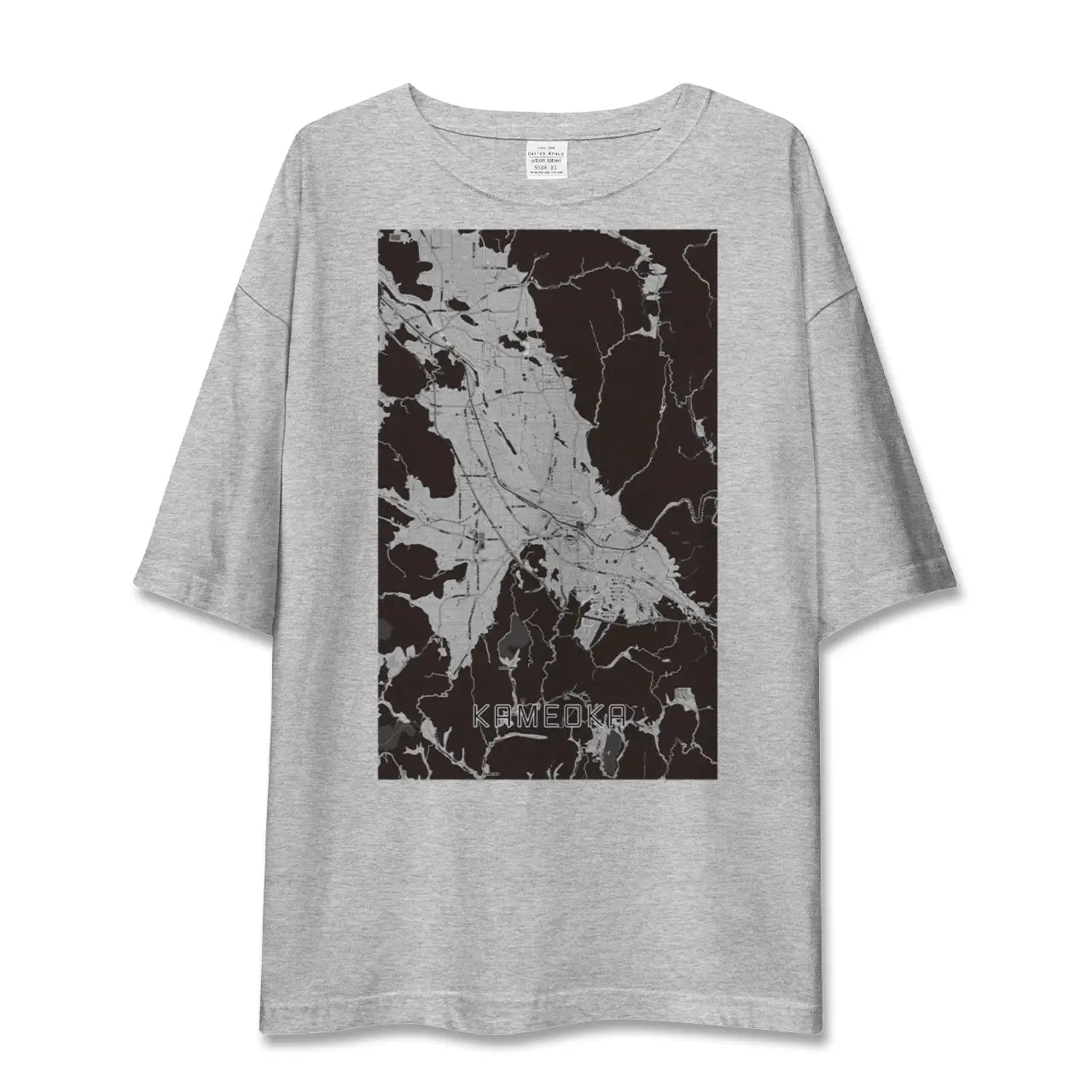 【亀岡(京都府)】地図柄ビッグシルエットTシャツ