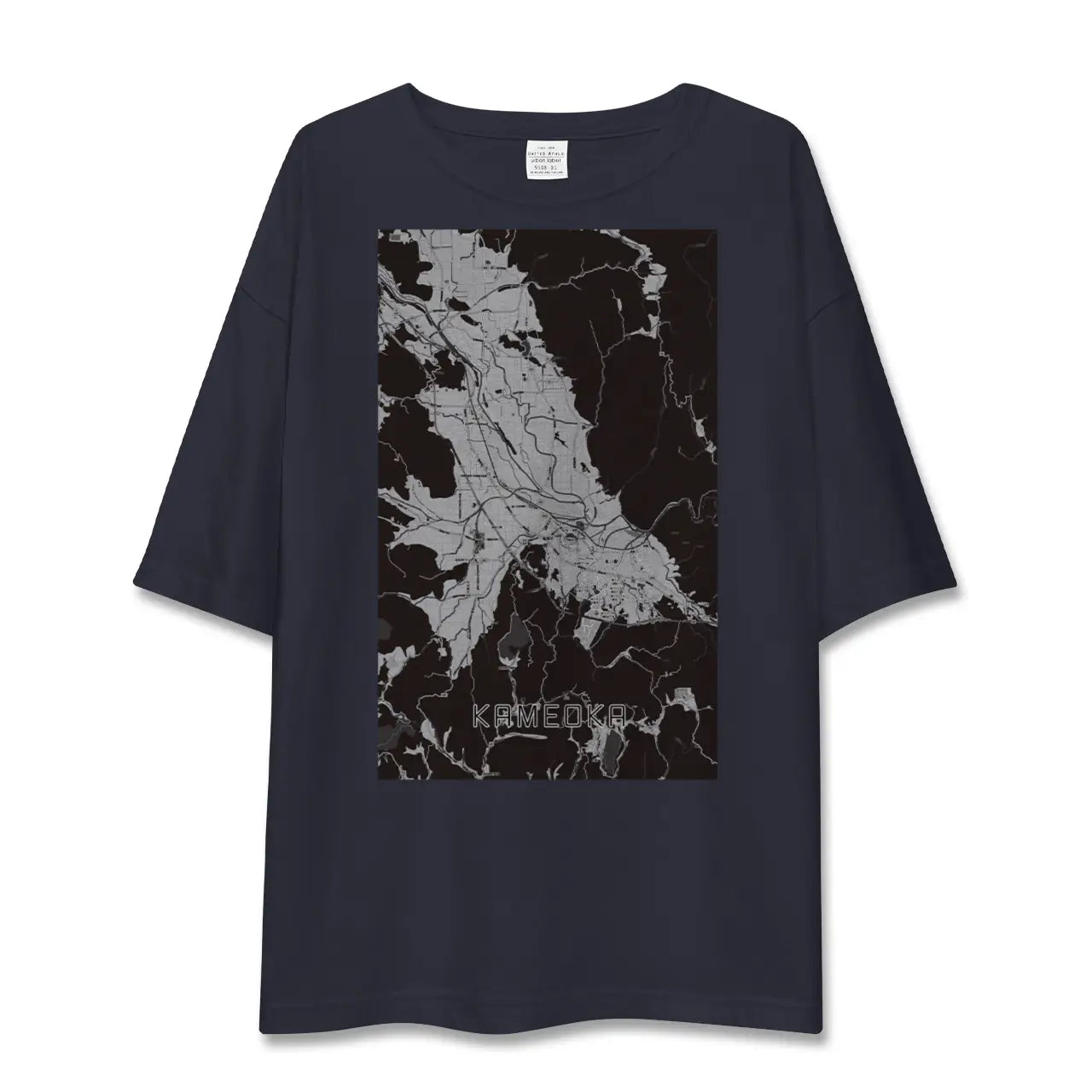 【亀岡(京都府)】地図柄ビッグシルエットTシャツ