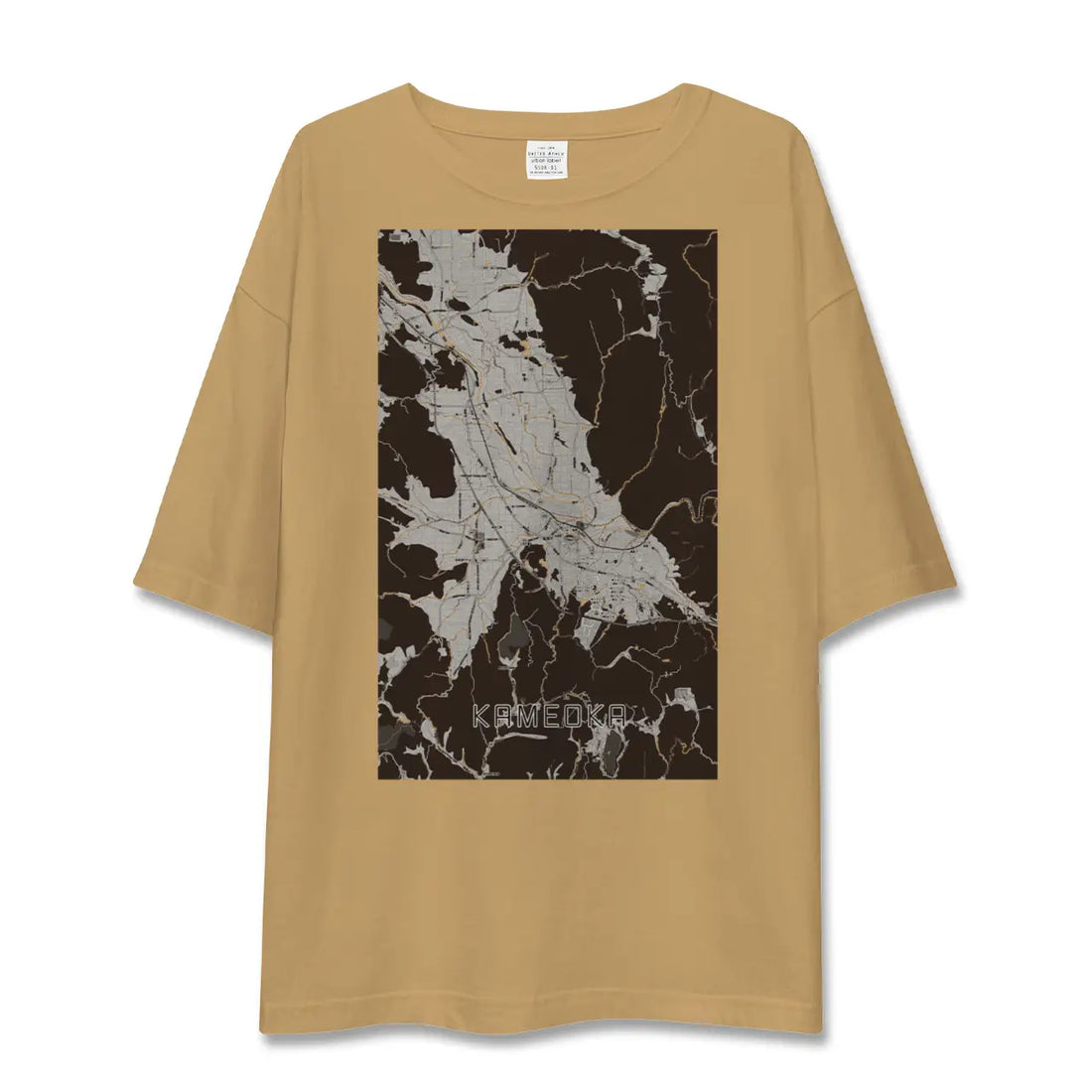 【亀岡(京都府)】地図柄ビッグシルエットTシャツ