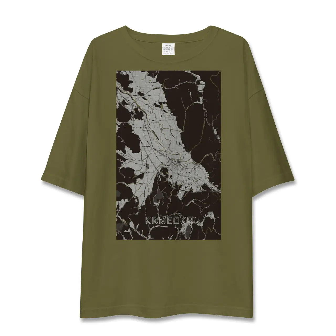 【亀岡(京都府)】地図柄ビッグシルエットTシャツ