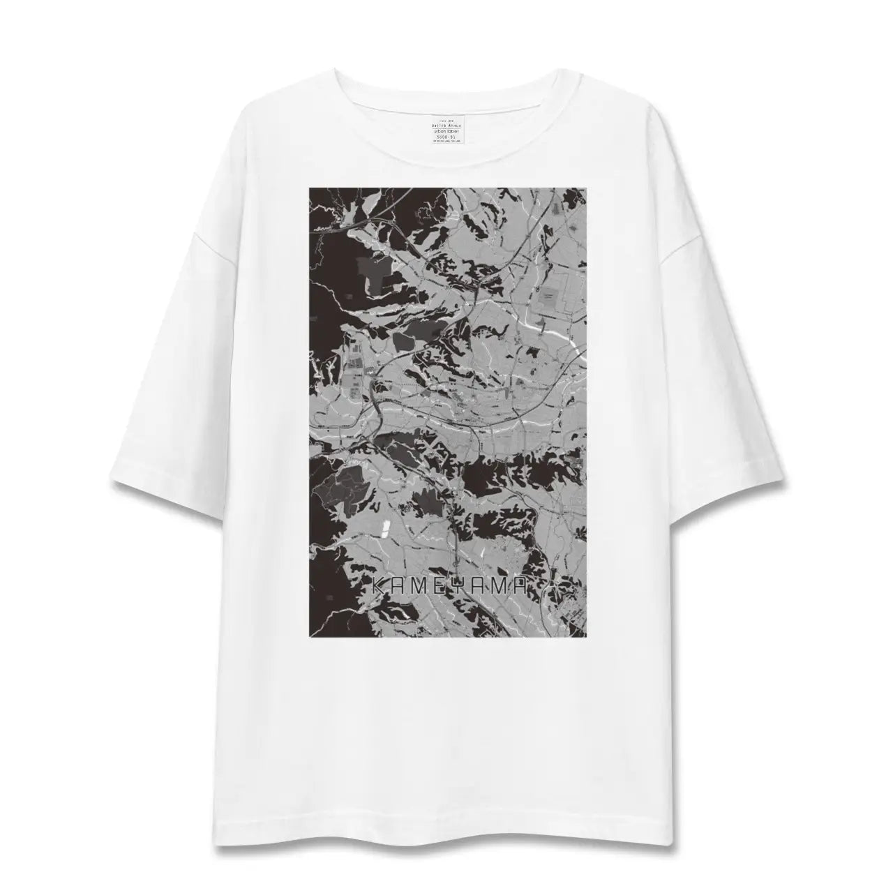 【亀山(三重県)】地図柄ビッグシルエットTシャツ