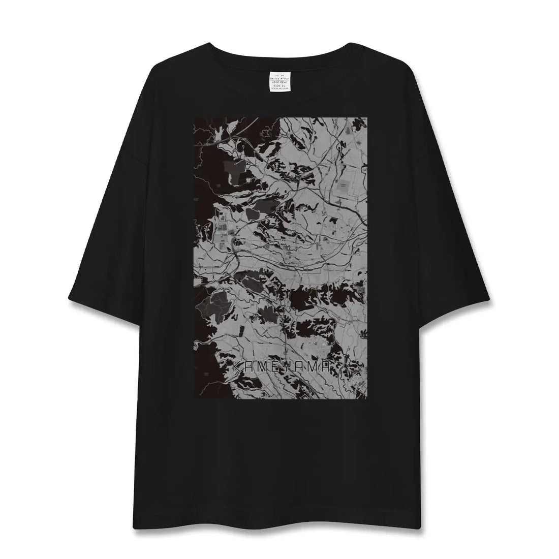 【亀山(三重県)】地図柄ビッグシルエットTシャツ