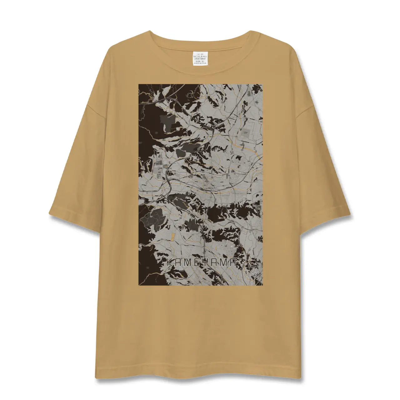 【亀山(三重県)】地図柄ビッグシルエットTシャツ