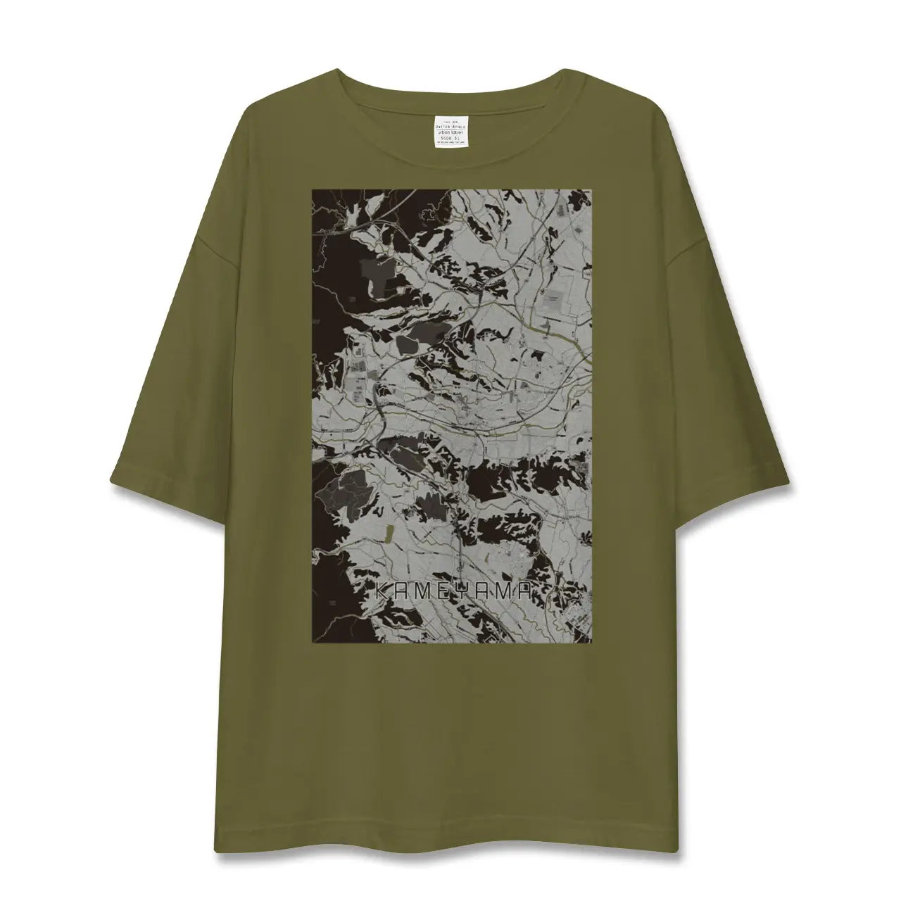 【亀山(三重県)】地図柄ビッグシルエットTシャツ