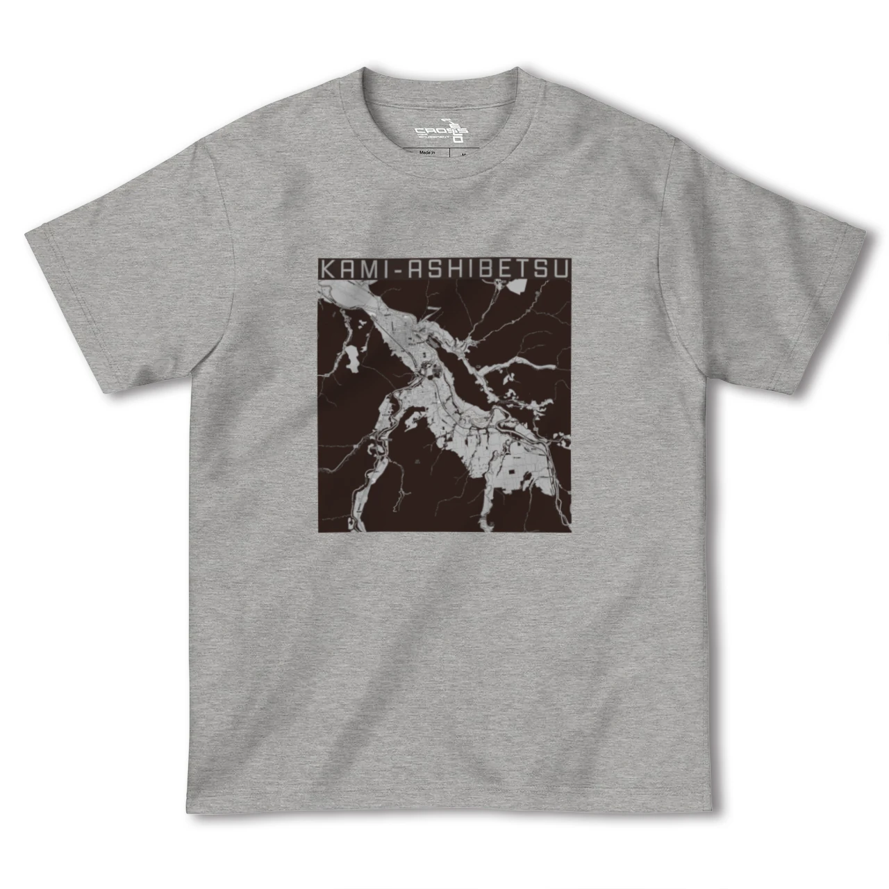 【上芦別(北海道)】地図柄ヘビーウェイトTシャツ