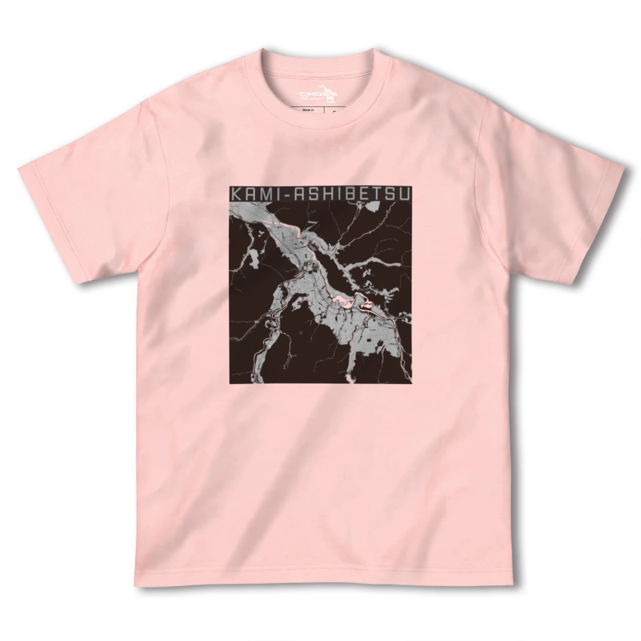 【上芦別(北海道)】地図柄ヘビーウェイトTシャツ