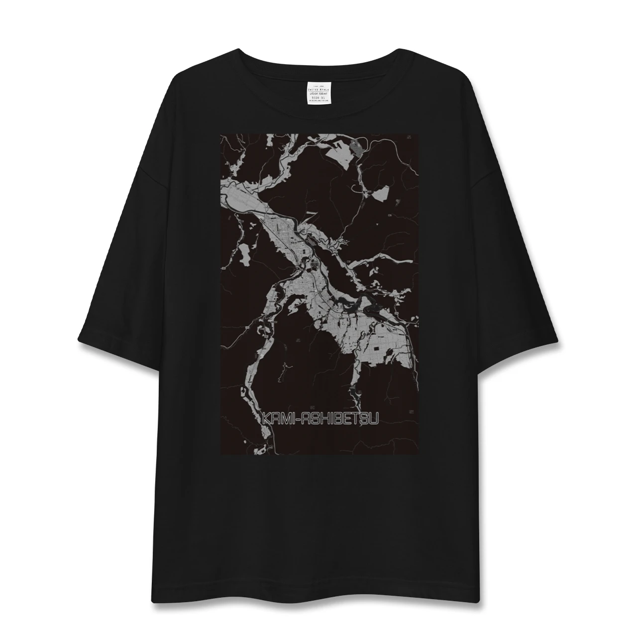 【上芦別(北海道)】地図柄ビッグシルエットTシャツ