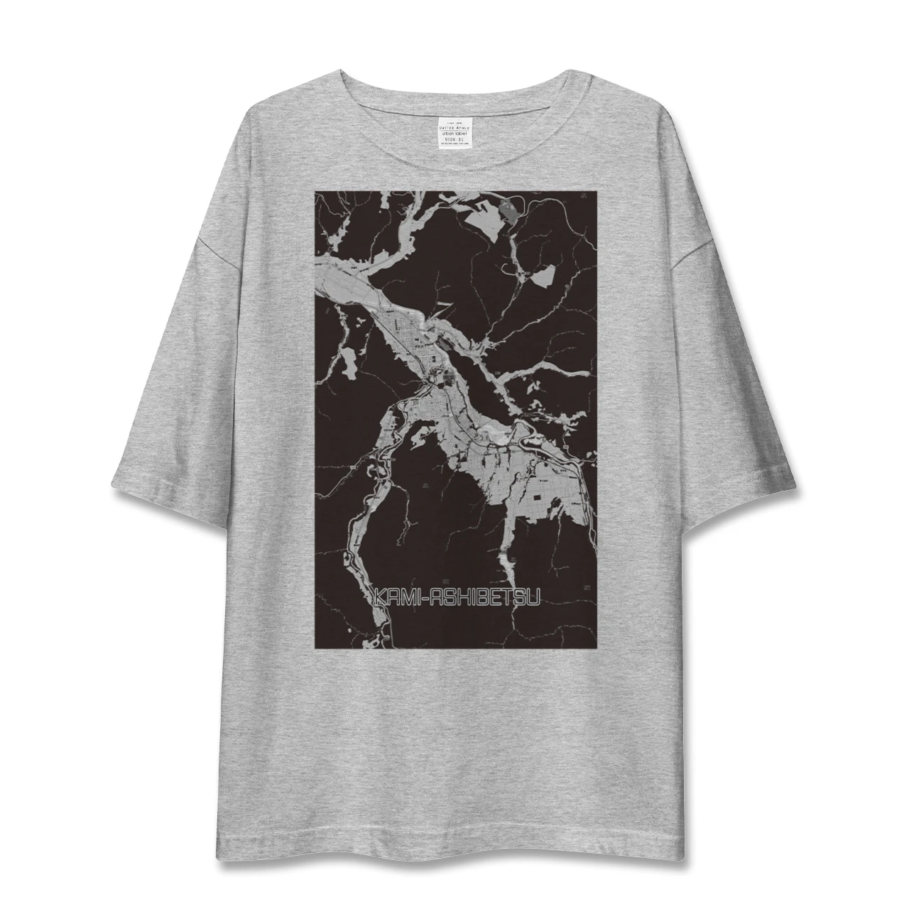 【上芦別(北海道)】地図柄ビッグシルエットTシャツ