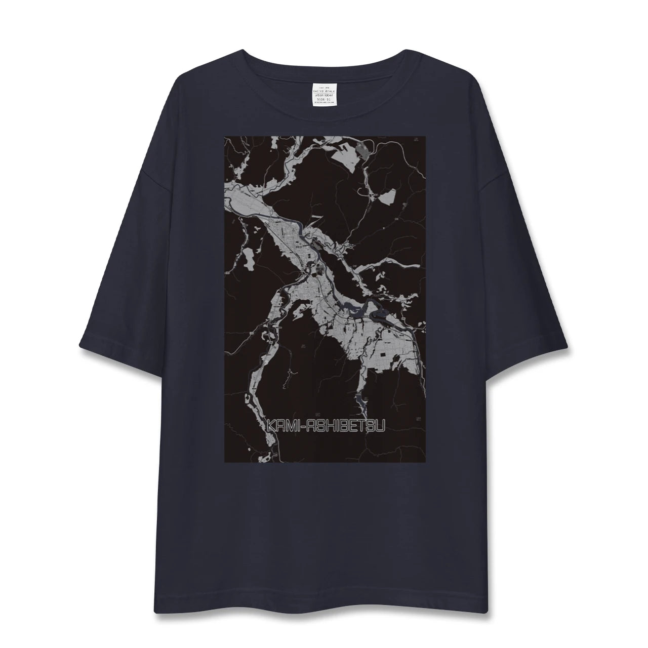 【上芦別(北海道)】地図柄ビッグシルエットTシャツ