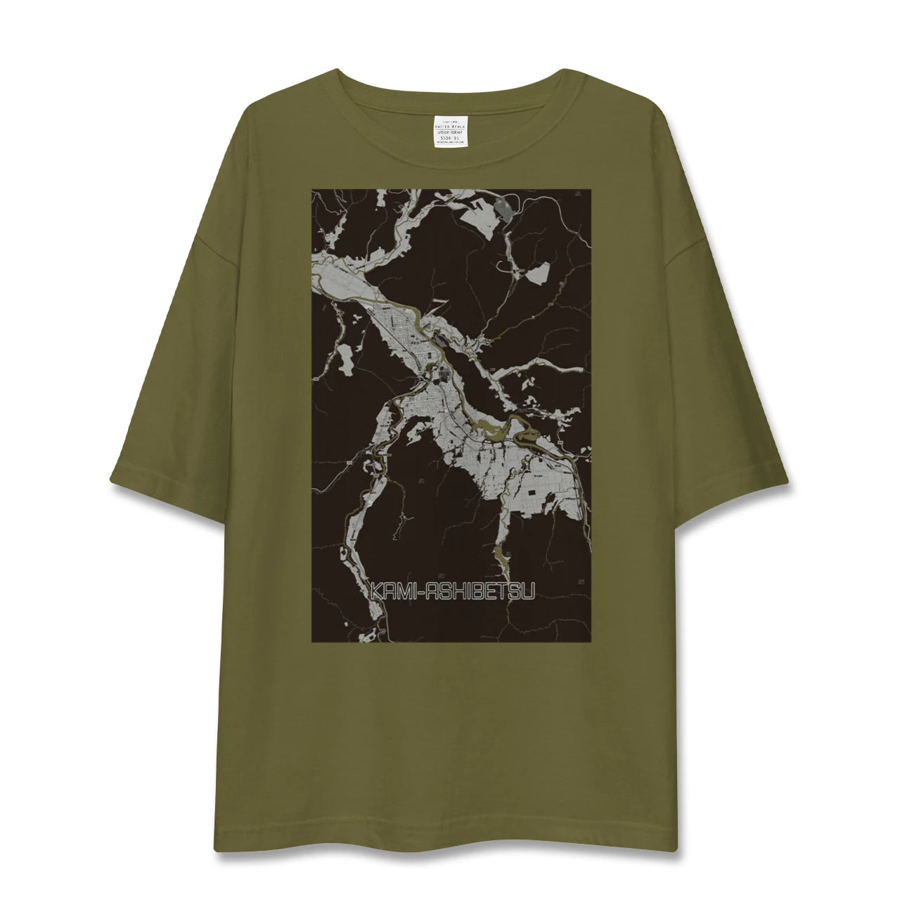 【上芦別(北海道)】地図柄ビッグシルエットTシャツ