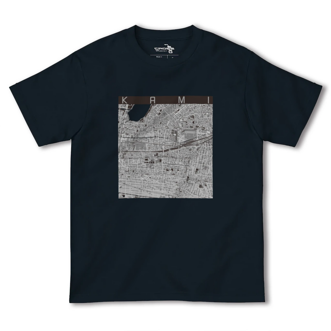 【可美(静岡県)】地図柄ヘビーウェイトTシャツ