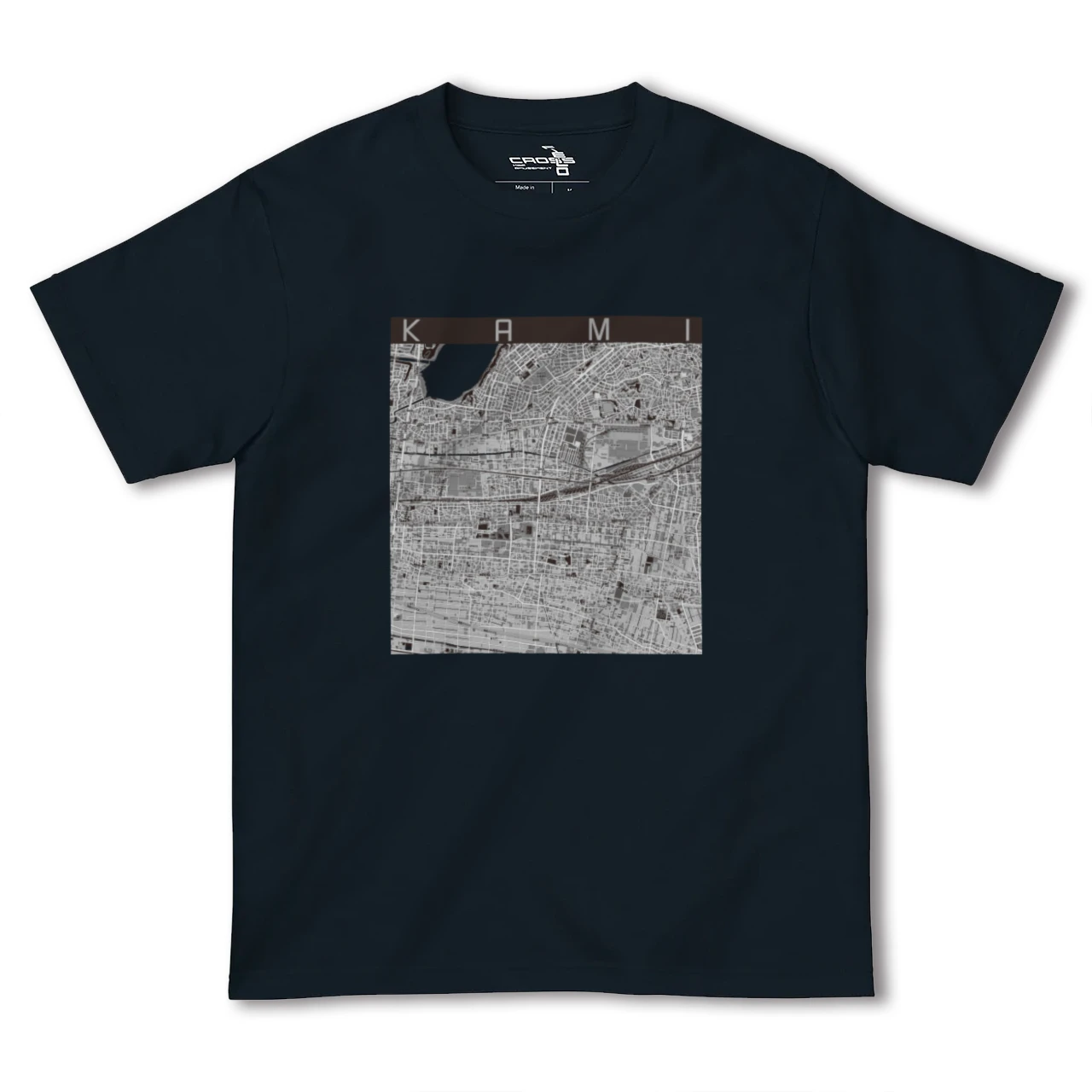 【可美(静岡県)】地図柄ヘビーウェイトTシャツ