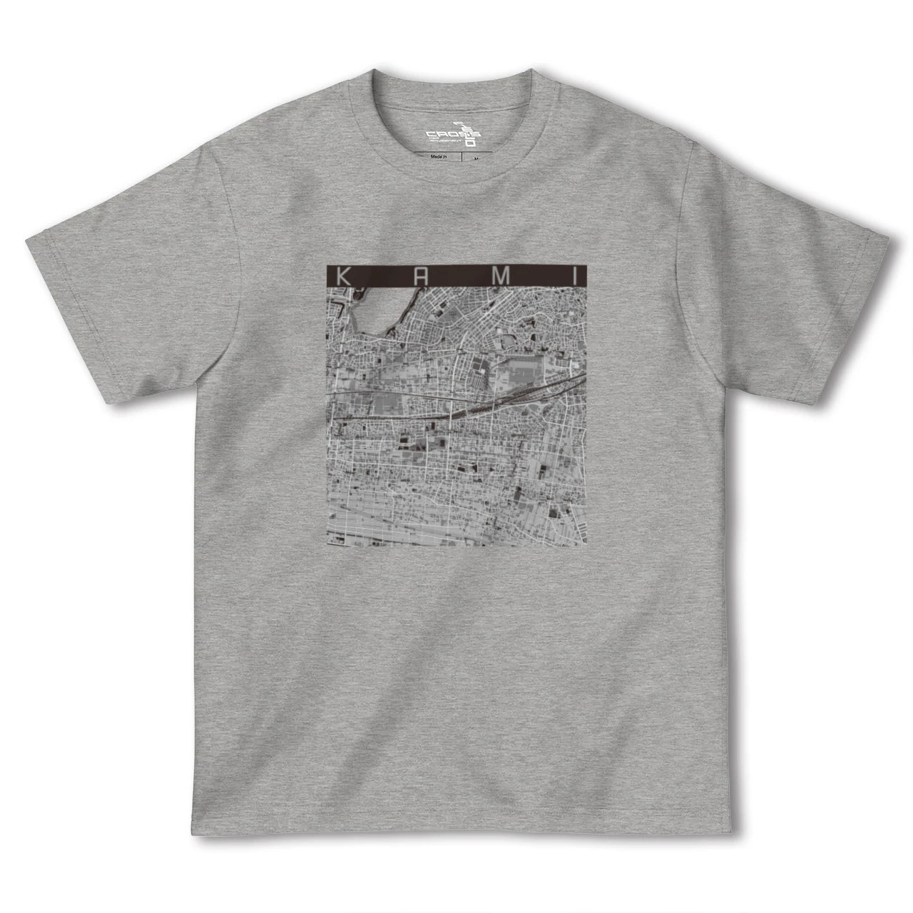 【可美(静岡県)】地図柄ヘビーウェイトTシャツ