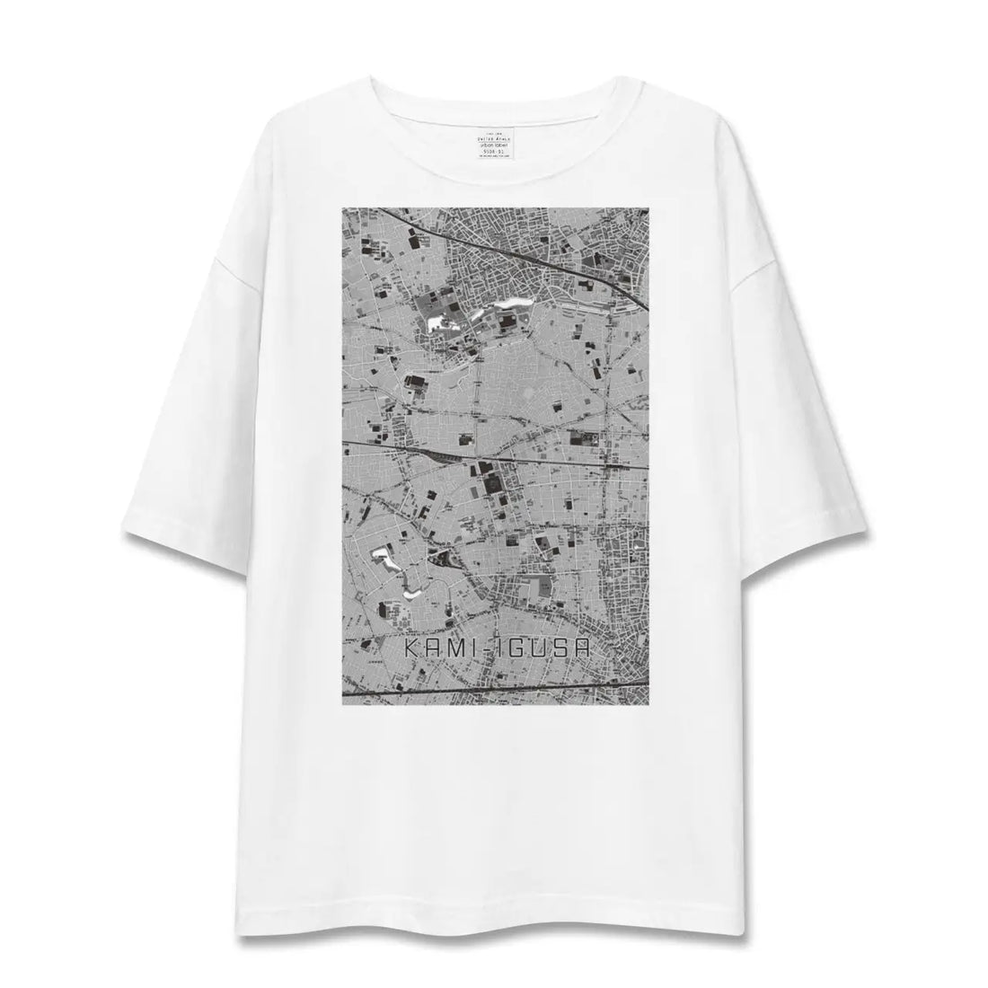 【上井草(東京都)】地図柄ビッグシルエットTシャツ
