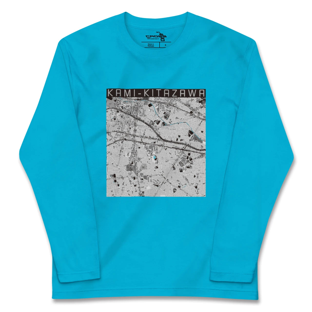 【上北沢(東京都)】地図柄ロングスリーブTシャツ