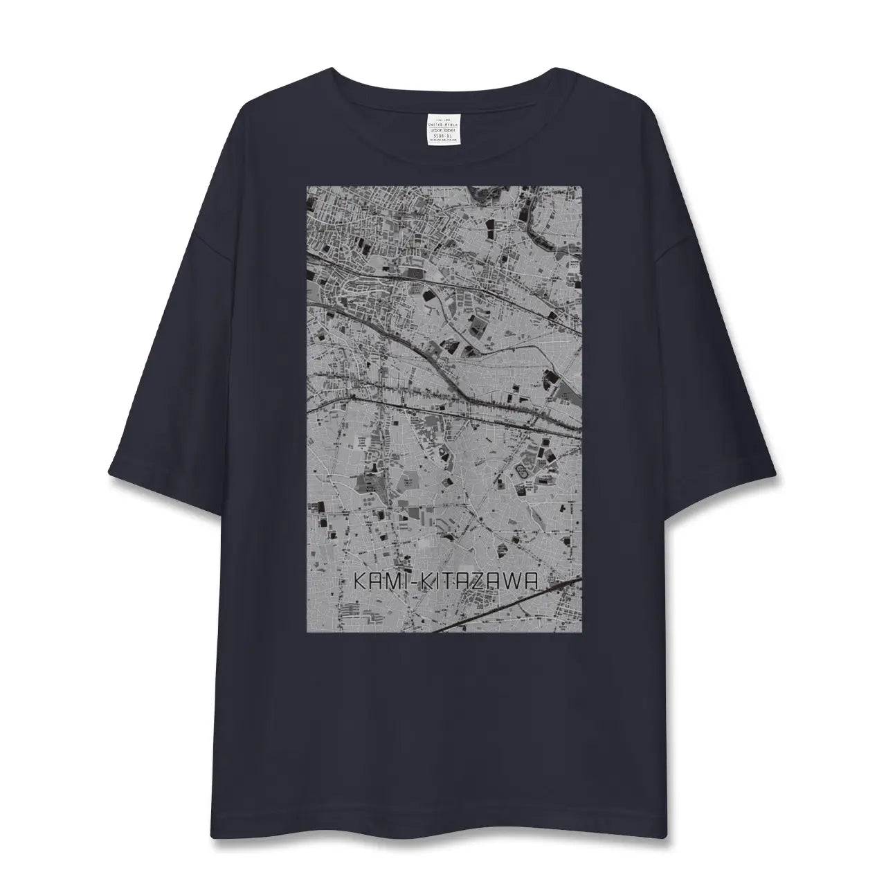 【上北沢(東京都)】地図柄ビッグシルエットTシャツ