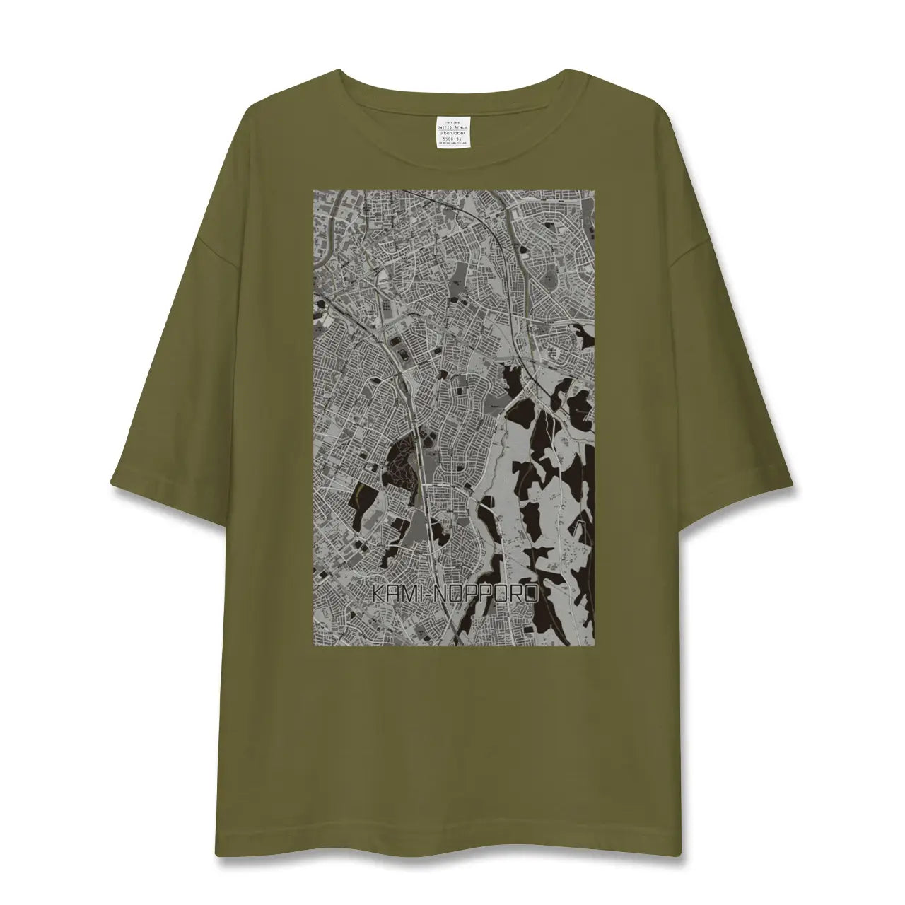 【上野幌(北海道)】地図柄ビッグシルエットTシャツ