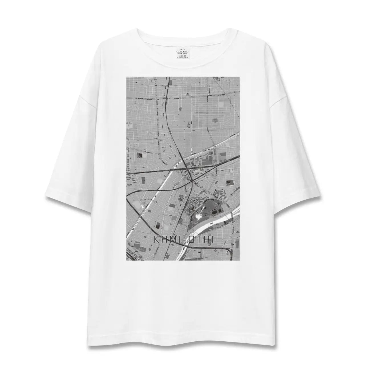 【上小田井(愛知県)】地図柄ビッグシルエットTシャツ