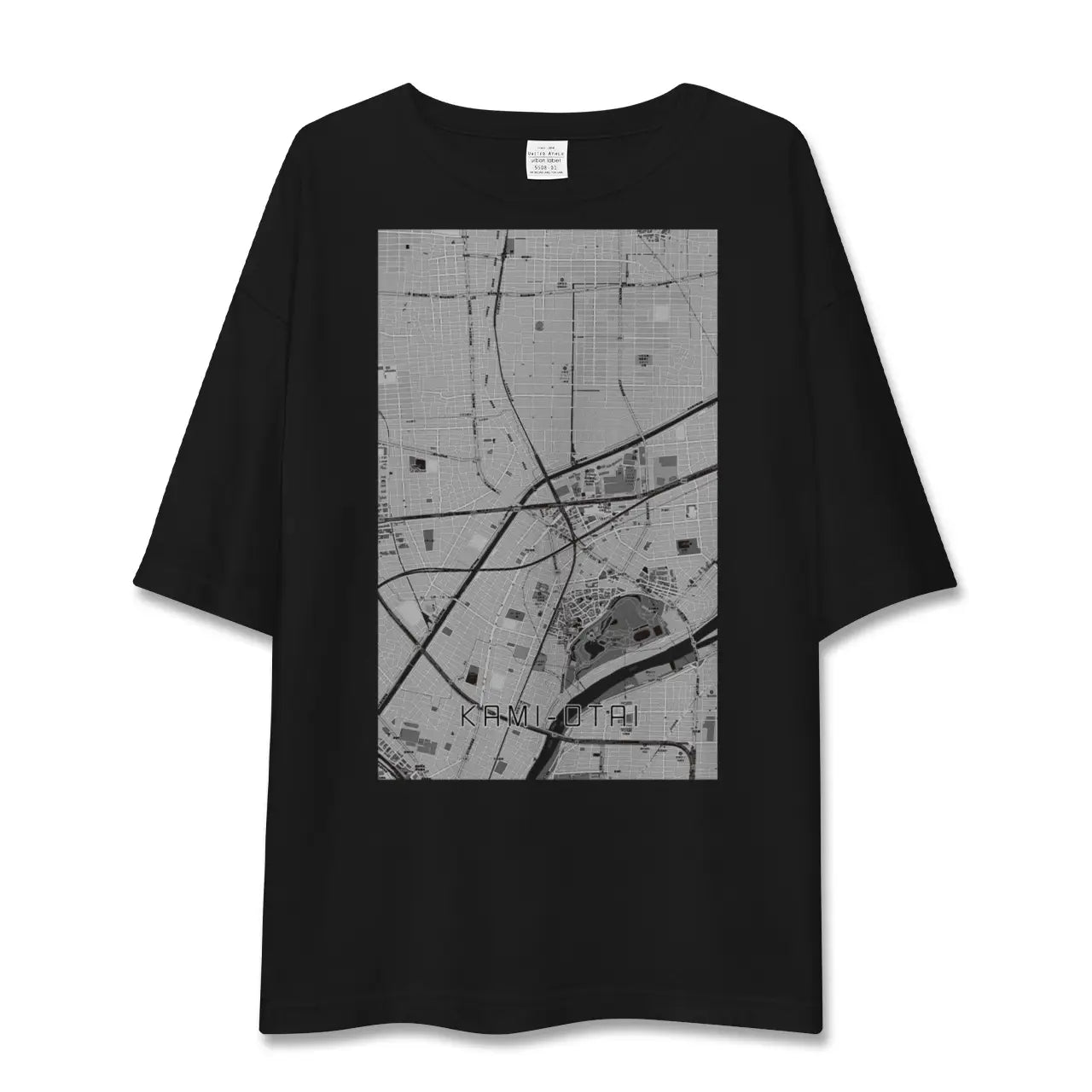 【上小田井(愛知県)】地図柄ビッグシルエットTシャツ