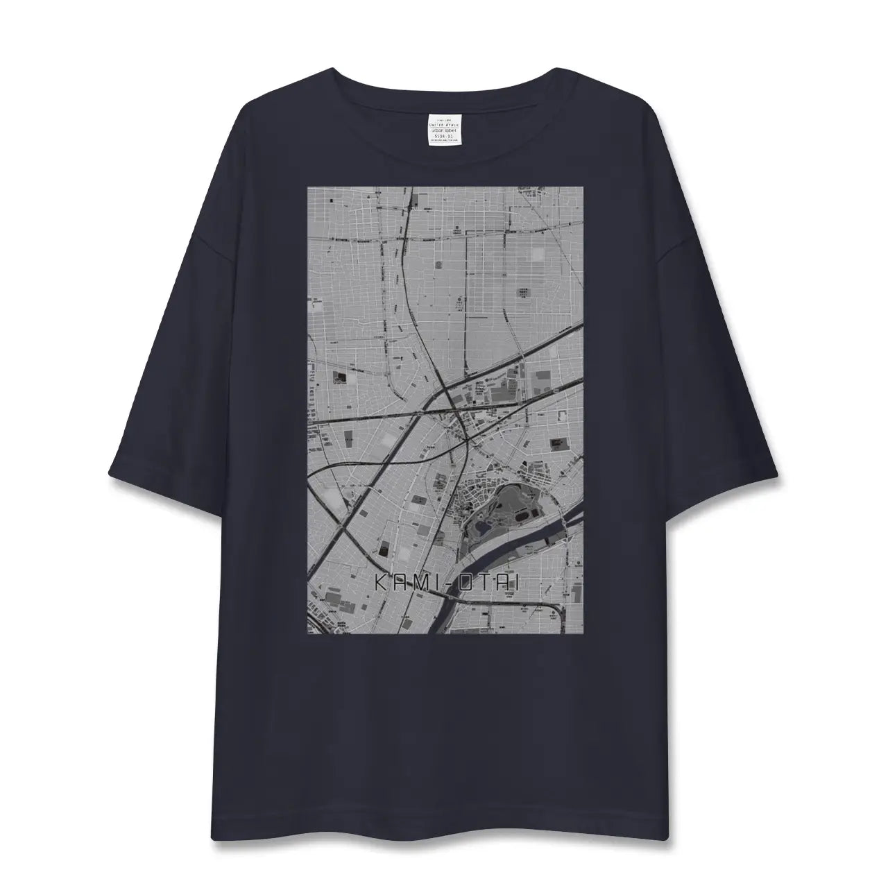 【上小田井(愛知県)】地図柄ビッグシルエットTシャツ