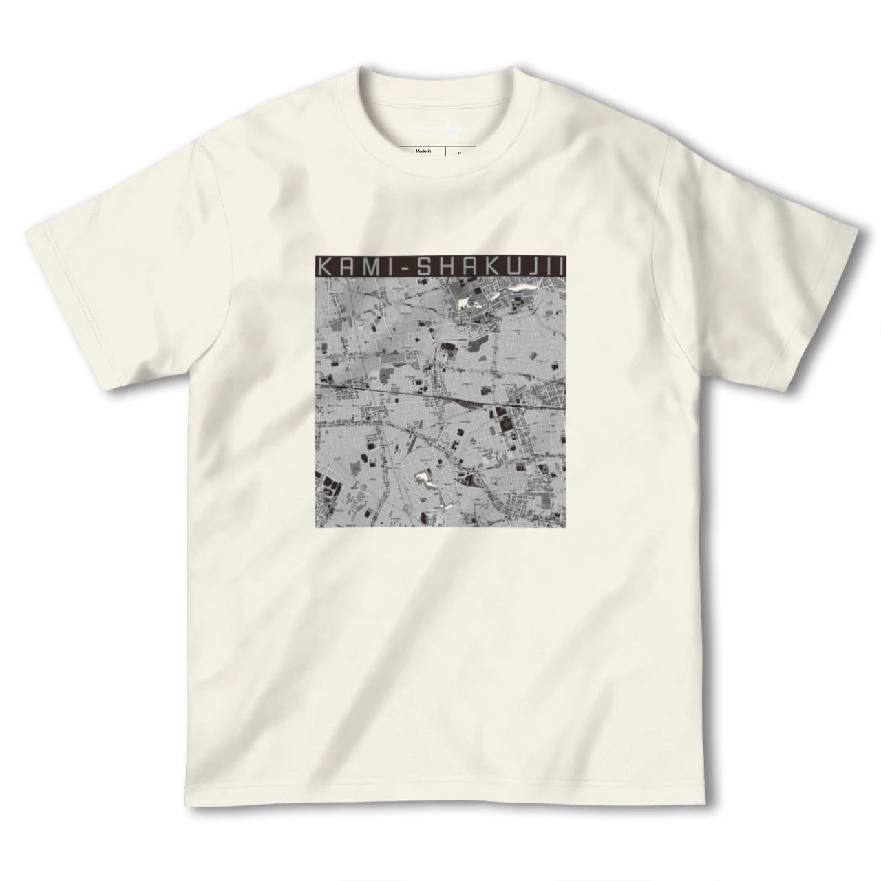 【上石神井(東京都)】地図柄ヘビーウェイトTシャツ