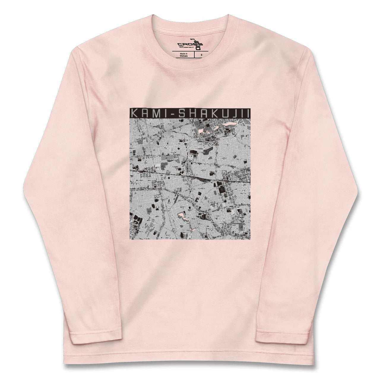 【上石神井(東京都)】地図柄ロングスリーブTシャツ