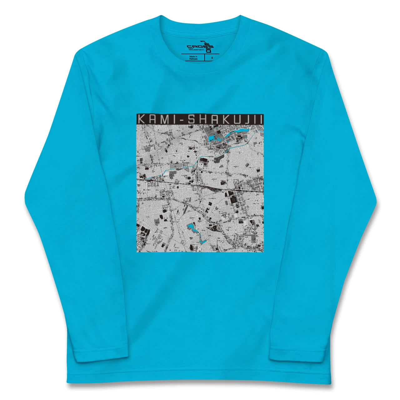 【上石神井(東京都)】地図柄ロングスリーブTシャツ