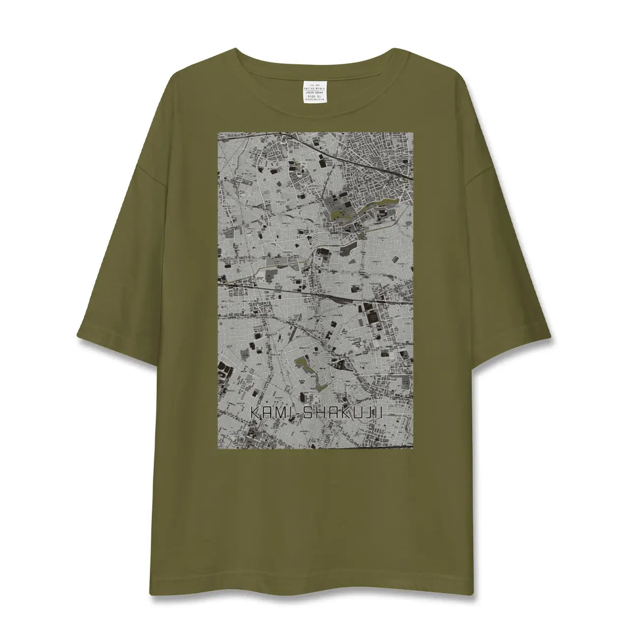 【上石神井(東京都)】地図柄ビッグシルエットTシャツ