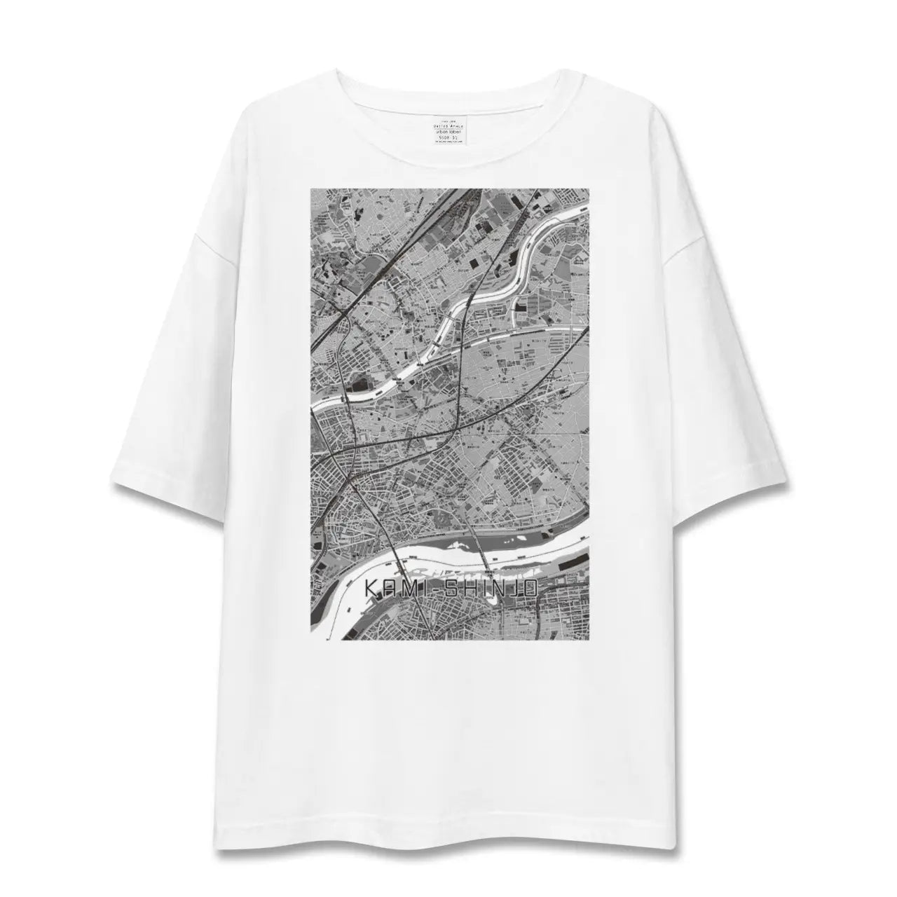 【上新庄(大阪府)】地図柄ビッグシルエットTシャツ