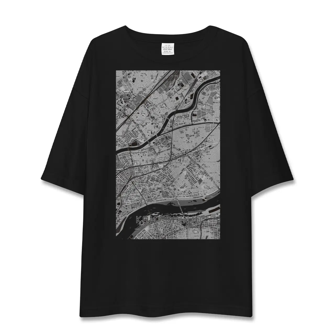 【上新庄(大阪府)】地図柄ビッグシルエットTシャツ