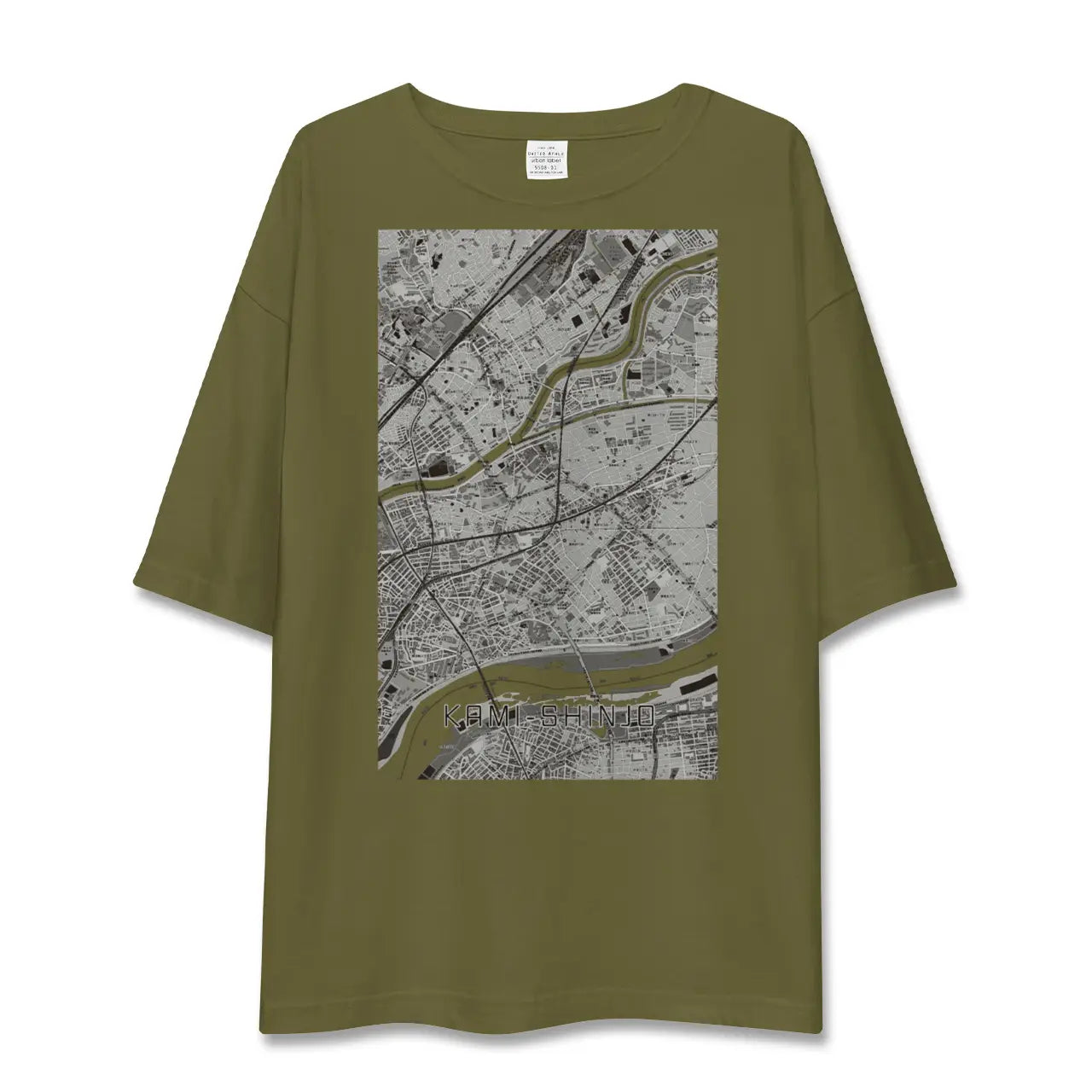 【上新庄(大阪府)】地図柄ビッグシルエットTシャツ