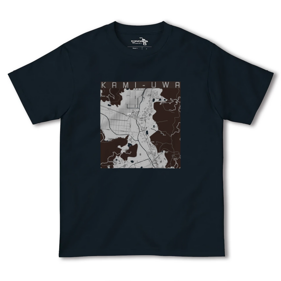 【上宇和(愛媛県)】地図柄ヘビーウェイトTシャツ