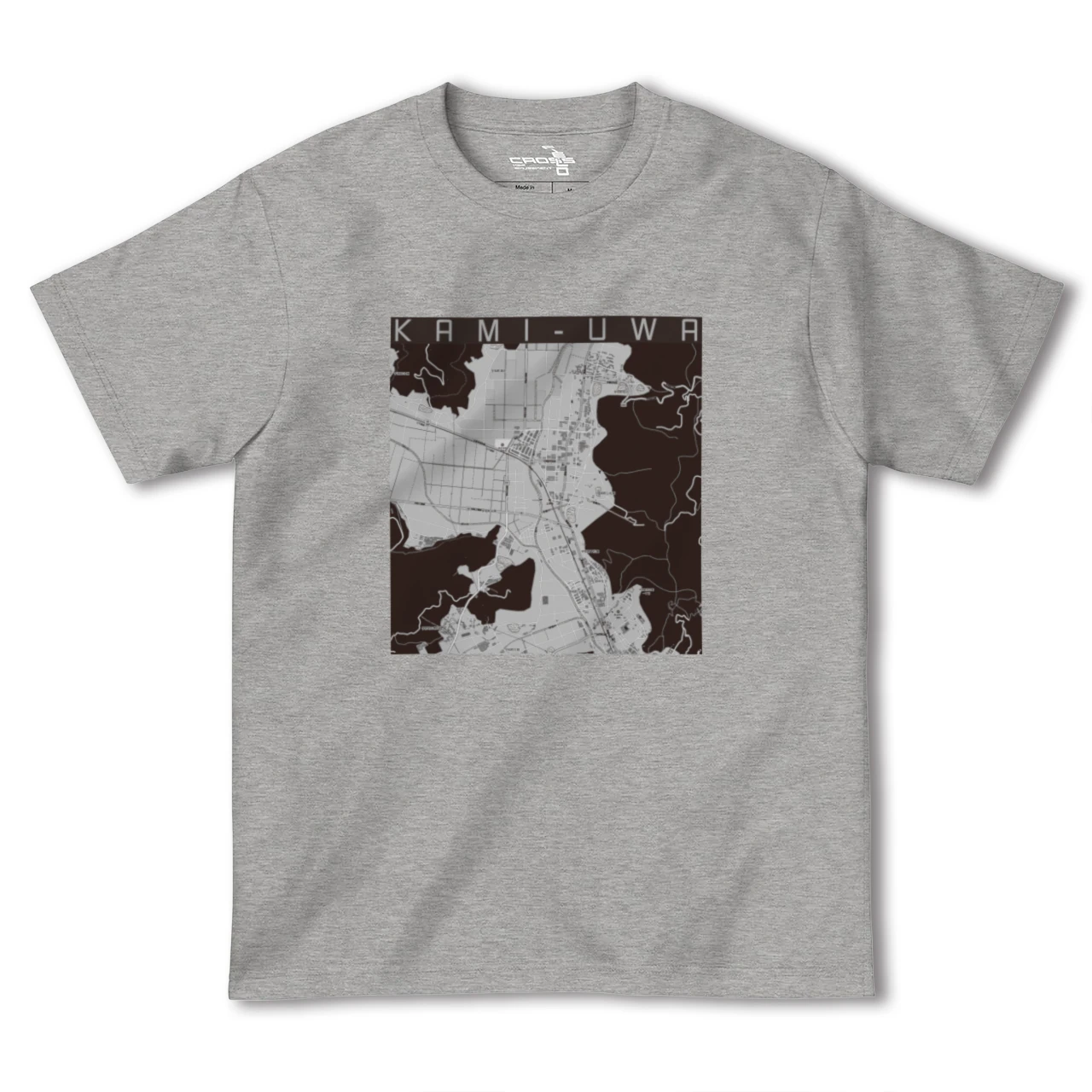 【上宇和(愛媛県)】地図柄ヘビーウェイトTシャツ