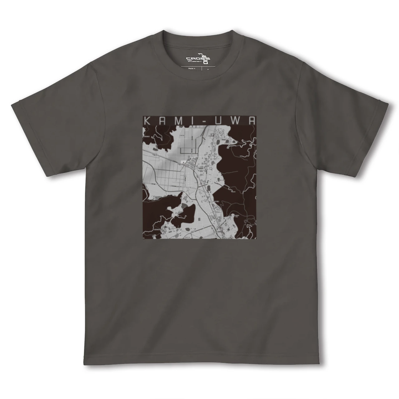 【上宇和(愛媛県)】地図柄ヘビーウェイトTシャツ