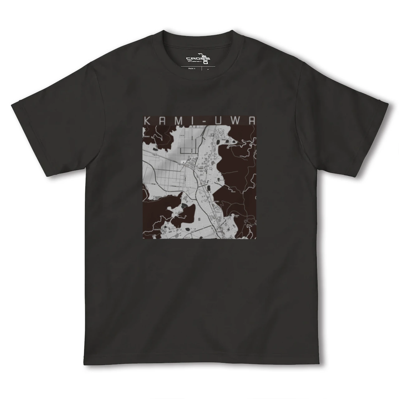 【上宇和(愛媛県)】地図柄ヘビーウェイトTシャツ